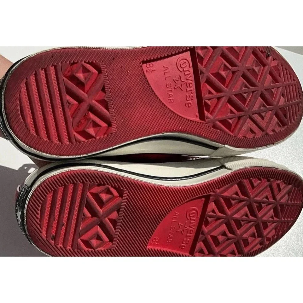 Converse Chuck 70 Ox Men’s Sz 8.5 Red White Patent 162442C RARE